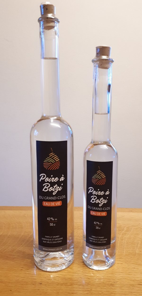 btes-botzi Eau de vie de poire à botzi AOP, Ferme du Grand-Clos, Sâles
